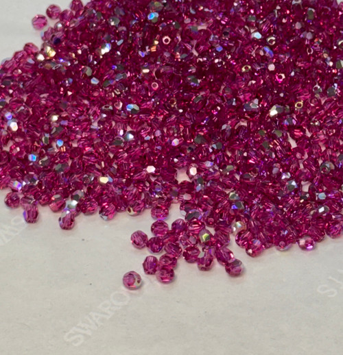 Swarovski Bead 5000 Fuchsia Aurore Boreale (502 AB)
