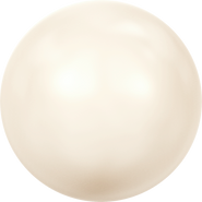 Swarovski Crystal Pearl 5818 - 8mm, Crystal Light Creamrose Pearl (001 618), Half Drilled,6pcs