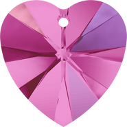 Swarovski Pendant 6202- 10.3x10mm, Fuchsia AB (502 AB), 6pcs