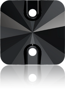 Swarovski CRYSTAL Sew-on 3201 - 10MM, JET Unfoiled (280), 144pcs