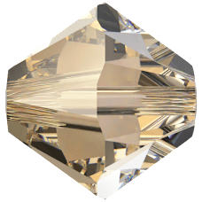 Swarovski Bead 5328 Crystal Golden Shadow (001 GSHA)
