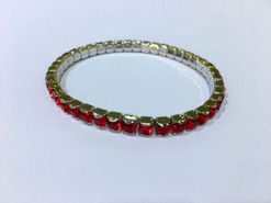 Swarovski Stretch Bracelet - 4428# 5mm Light Siam