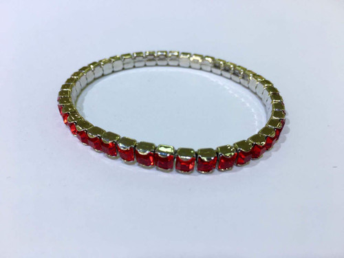Swarovski Stretch Bracelet - 4428# 5mm Light Siam