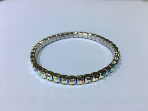 Swarovski Stretch Bracelet - 4428# 5mm Crystal AB