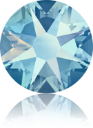 Swarovski Flatback 2088 - ss12, Light Sapphire Shimmer (211 SHIM) Foiled, No Hotfix, 48pcs