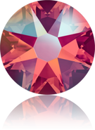Swarovski Flatback 2088 - ss16, Light Siam Shimmer (227 SHIM) Foiled, No Hotfix, 36pcs