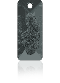 Swarovski 6925 Pendant 26mm Crystal Silver Night (001 SINI)