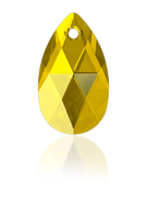 Swarovski Pendant 6106 - 22mm, Light Topaz (226), 2pcs