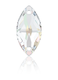 Swarovski Sew On 3223 29x14.5mm Crystal Aurore Boreale (001 AB)