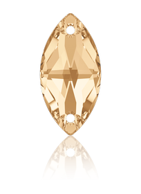 Swarovski Sew-On 3223 29x14.5mm Crystal Golden Shadow (001 GSHA)