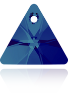 Swarovski Crystal Pendant 6628 16mm Crystal Bermuda Blue (001 BB)