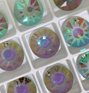 Swarovski Pendant 6724/G - 12mm, Crystal Vitrail Light P(001 VL), 4pcs