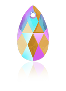 Swarovski Pendant 6106 - 16mm, Light Colorado Topaz Shimmer (246 SHIM), 2pcs