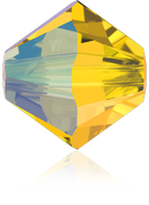 Swarovski Bead 5328 - 6mm, Light Topaz Shimmer (226 SHIM), 20pcs