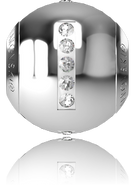 Swarovski BeCharmed 182201 - 12m Stainless Steel letter "I" each
