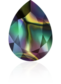 Swarovski Crystal Fancy Stone 4320 18*13mm Crystal Rainbow Dark (001 RABK) Foiled