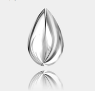 2308/4 - 10*6mm, Crystal Light Chrome Pearl