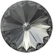Swarovski Crystal Rivolis Stone 1122 Crystal Silver Night (001 SINI) Foiled