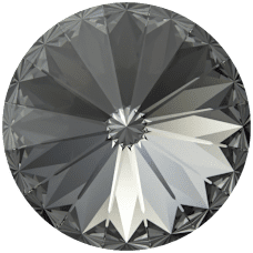 Swarovski Crystal Rivolis Stone 1122 Crystal Silver Night (001 SINI) Foiled