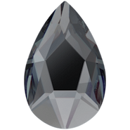 Crystal Flatback 2303 - 8x5mm, Graphite (253) Foiled, No Hotfix, 8pcs