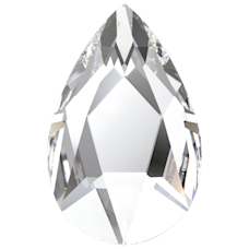 Swarovski Crystal Flatback 2303 8x5mm Crystal (001) Foiled