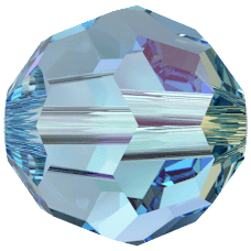 Swarovski Crystal Bead 5000 Aquamarine Shimmer (202 SHIM)