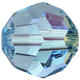 Swarovski Crystal Bead 5000 Aquamarine Shimmer (202 SHIM)