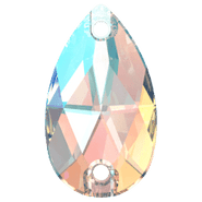 Swarovski Crystal Sew-on 3230 18x10.5m Crystal Shimmer (001 SHIM) Foiled