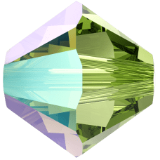Swarovksi 5328 4mm Peridot Shimmer