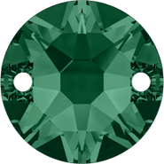 Swarovski Sew-on 3288 10mm Emerald (205) Foiled