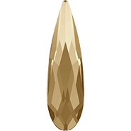 Swarovski Flatback 2304 - 6x1.7mm, Crystal Golden Shadow (001 GSHA)Foiled, No Hotfix, 8pcs