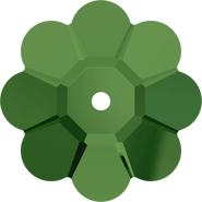 Swarovski Sew-on 3700 - 10mm, Fern Green (291) Unfoiled, 6pcs