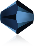 Swarovski Bead 5328 - 4mm, Crystal Metallic Blue x2 (001 METBL2), 48pcs