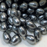 Swarovski Pearl 5821 - 11x8mm, Dark Grey (671), 50pcs/Strand