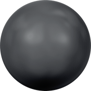 Swarovski Pearl 5817 - 12mm, Black, Half Drilled, 4pcs