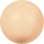 Swarovski Pearl 5817 - 12mm, Peach (300), Half Drilled, 4pcs