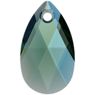 Crystal Pendant 6106 - 16mm, Emerald Shimmer (205 SHIM), 2pcs
