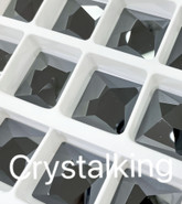 2420 Asymmetric Square Flatback No Hotfix Jet Hematite