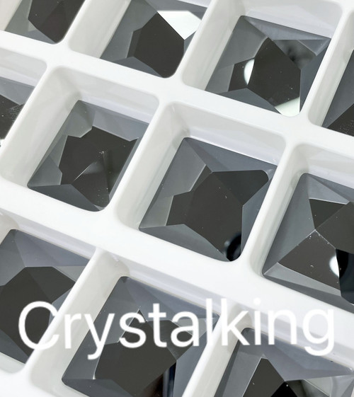 2420 Asymmetric Square Flatback No Hotfix Jet Hematite