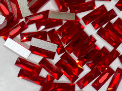 Swarovski Flatback 2555 - 12x4mm, Light Siam (227) Foiled, No Hotfix, 6pcs