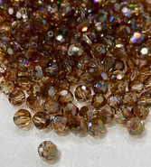 Swarovski Bead 5000- 6mm, Crystal Astral Copper (001 ACO), 20pcs