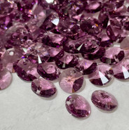 Crystal Pendant 6428 - 8mm, Iris (219), 12pcs