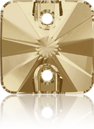 Swarovski Sew-on 3201 - 10mm, Crystal Golden Shadow (001 GSHA) Foiled, 4pcs