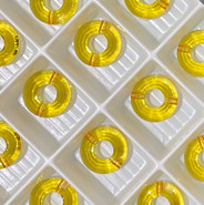 Swarovski Bead 5139 - 12.5mm, Light Topaz (226), 2pcs