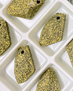 Crystal Pendant 6656/B - 27mm, Marbled Yellow (652), 1pc