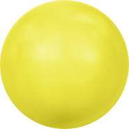 Crystal Pearl 5818 - 8mm, Crystal Neon Yellow Pearl (001 734), Half-Drilled, 6pcs
