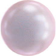 Swarovski Crystal Pearl 5818 - 8mm, Crystal Iri. Dreamy Rose Pearl (001 2025), Half Drilled, 6pcs