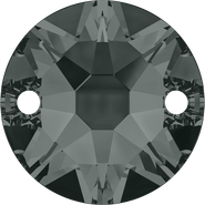 Crystal Sew-on 3288 - 8mm, Black Diamond (215) Foiled, 6pcs