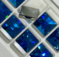 Swarovski Flatback 2485 - 20mm, Crystal Bermuda Blue (001 BB) Unfoiled, No Hotfix, 1pc