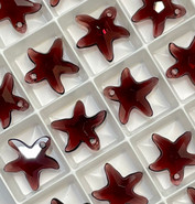 Crystal Pendant 6721 - 16mm, Burgundy (515), 2pcs